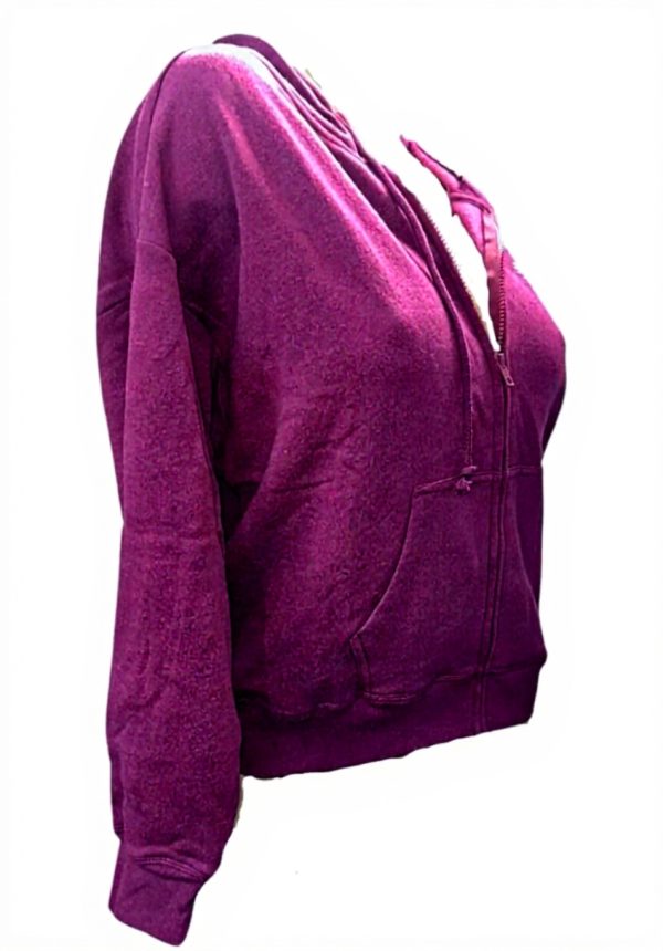 Victorias Secret Pink Fleece Hoodie Maroon Burgundy Womens