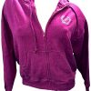 Victorias Secret Pink Fleece Hoodie Maroon Burgundy Womens