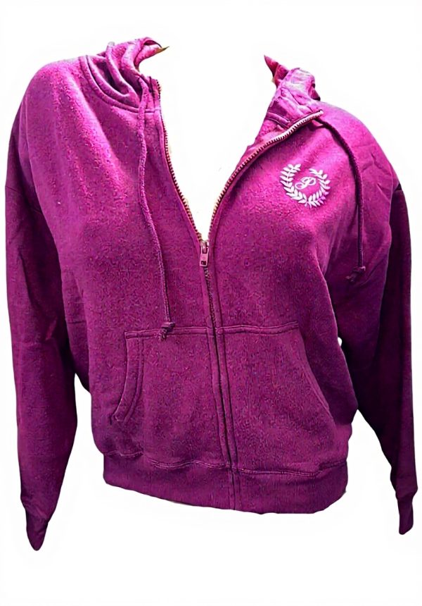 Victorias Secret Pink Fleece Hoodie Maroon Burgundy Womens
