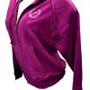 Victorias Secret Pink Fleece Hoodie Maroon Burgundy Womens