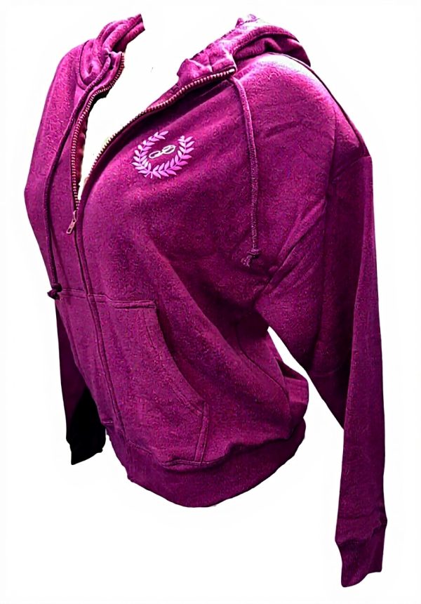 Victorias Secret Pink Fleece Hoodie Maroon Burgundy Womens