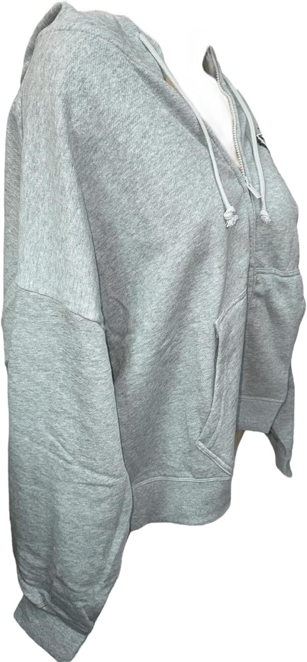 Victoria's Secret Pink Ivy Fleece Hoodie Gray XXL Womens-2