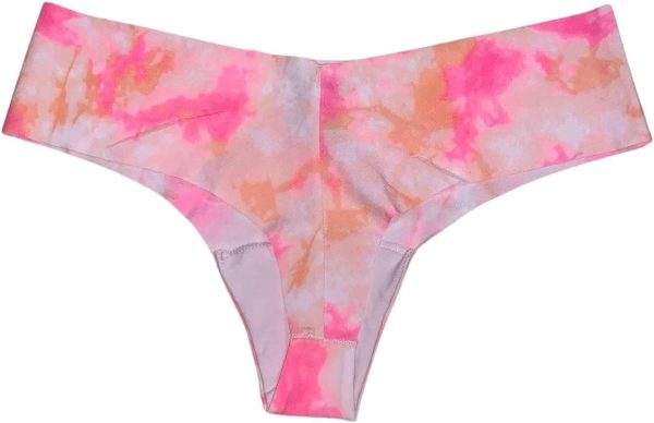 Victoria's Secret Pink No Show Thong Seamless Tie Dye-1