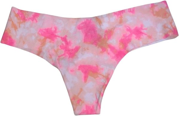 Victoria's Secret Pink No Show Thong Seamless Tie Dye-0