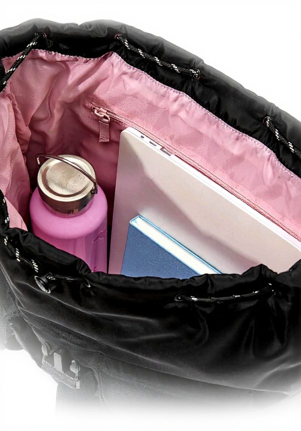 Victorias Secret Pink Nylon Cargo Backpack Black Women