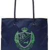 Victoria's Secret Pink Reversible Canvas Tote Bag Blue Green-1