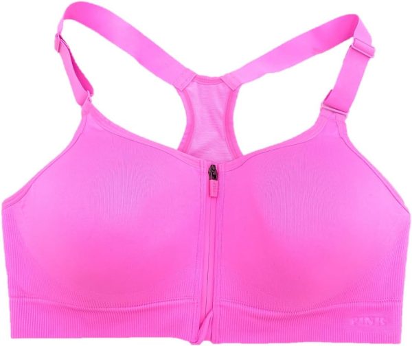 Victoria's Secret Pink Seamless Sports Bra Front Close-0