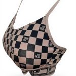 Victorias Secret Pink Sport Bra Multicolor Checkered Scoop