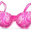Victorias Secret Pink Push Up Bra Tie Dye Smooth Comfort