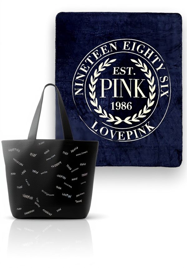 Victorias Secret Pink Weekender Tote Bag Plush Blanket