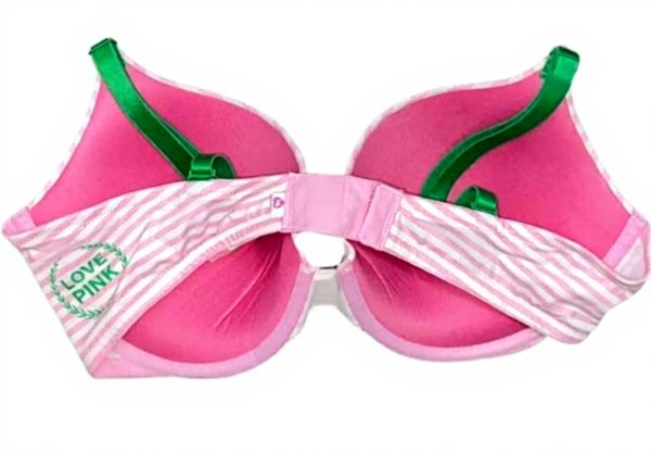 Victorias Secret Push Up Bra Womens Lingerie Pink Stripe