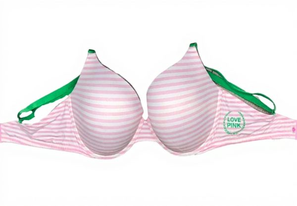 Victorias Secret Push Up Bra Womens Lingerie Pink Stripe