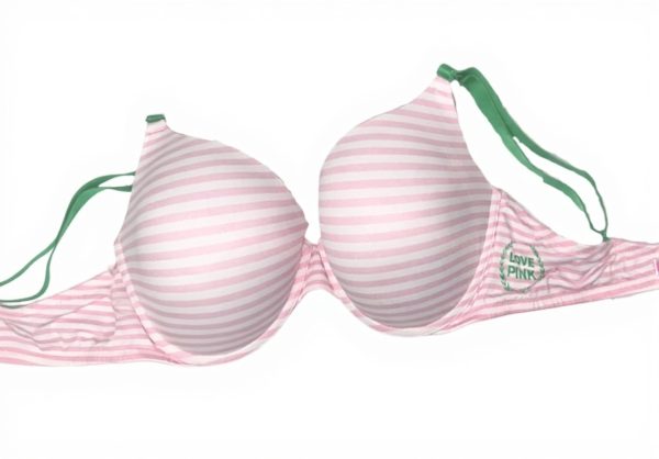 Victorias Secret Push Up Bra Womens Lingerie Pink Stripe