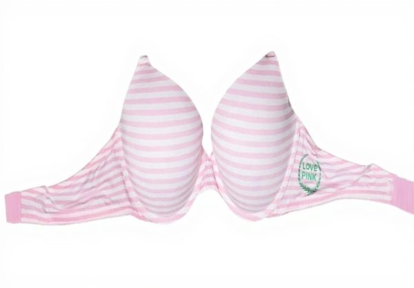 Victorias Secret Push Up Bra Womens Lingerie Pink Stripe
