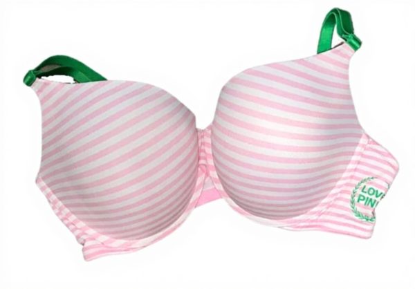Victorias Secret Push Up Bra Womens Lingerie Pink Stripe