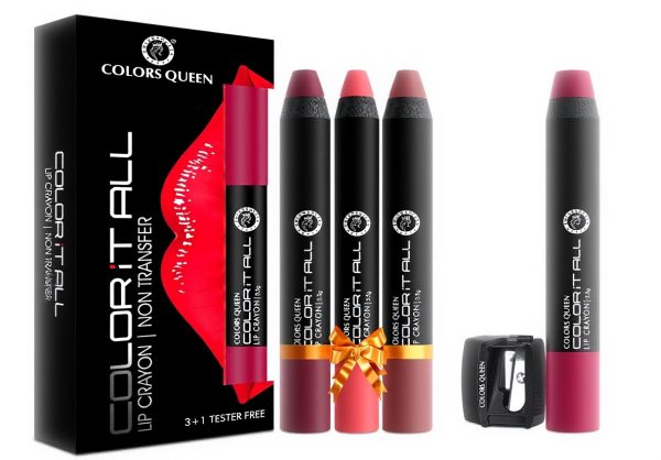 Colors Queen Crayon Lipstick Long Lasting Matte Finish Women