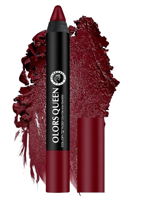 Colors Queen Crayon Lipstick Long Lasting Matte Plum House