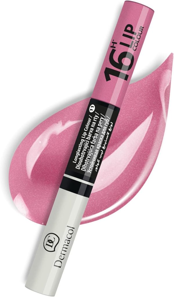 Dermacol Lip Gloss 16-Hour Kissproof Shimmering Light Pink-0