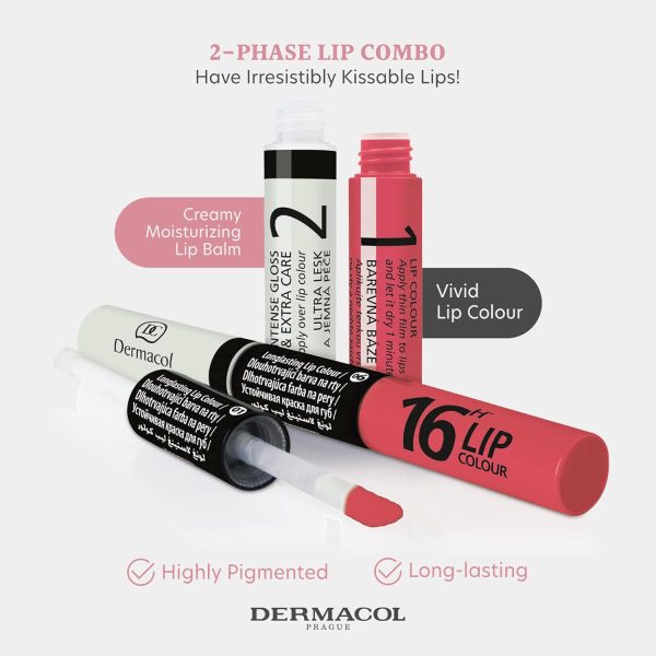 Dermacol Lip Gloss 16-Hour Long-lasting Lip Plumper Cherry-2