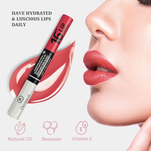 Dermacol Lip Gloss 16-Hour Long-lasting Lip Plumper Cherry-3