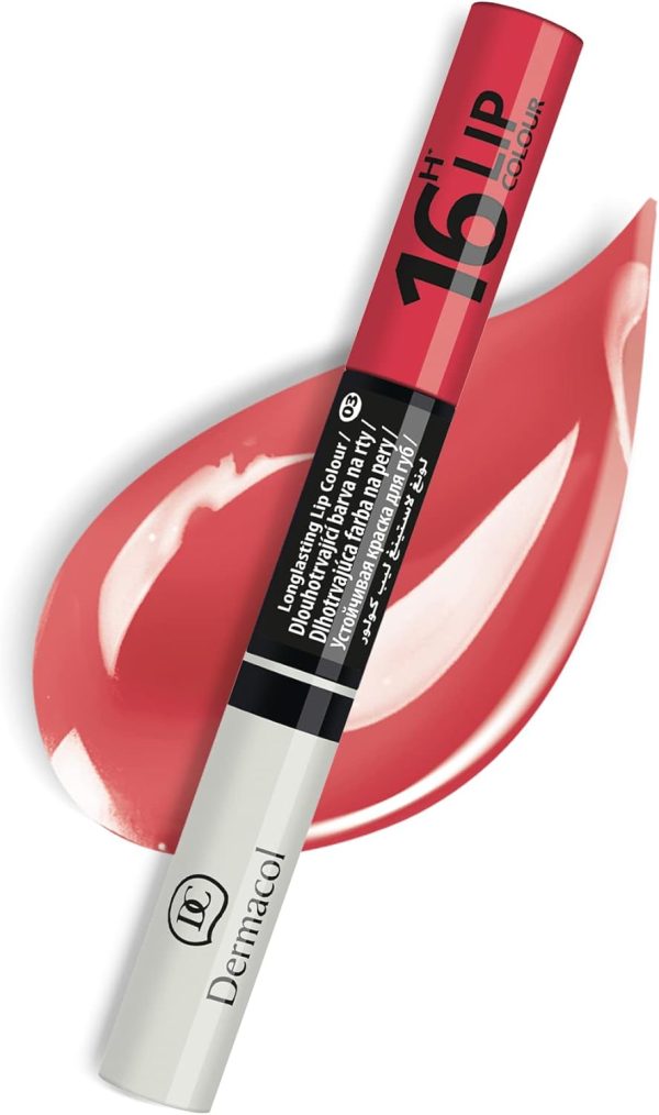 Dermacol Lip Gloss 16-Hour Long-lasting Lip Plumper Cherry-0