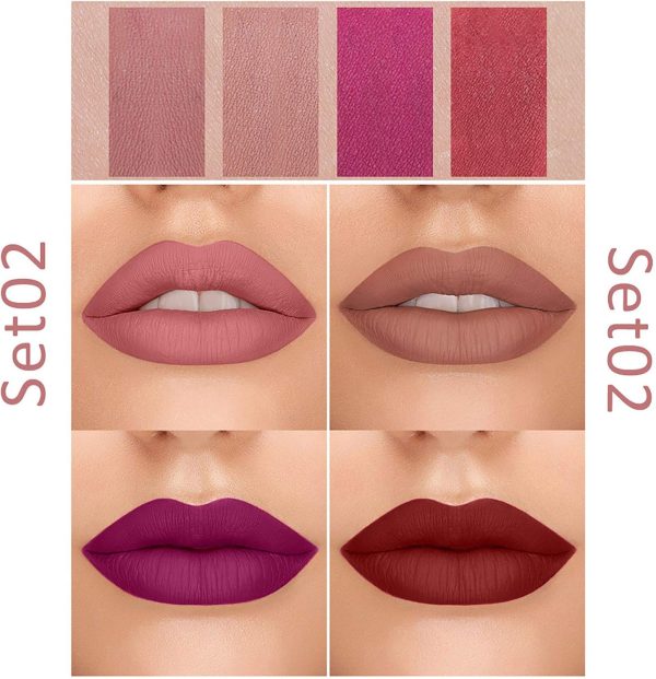 Mllkcao Matte Temperature Change Lipstick Set Velvet Lip-1