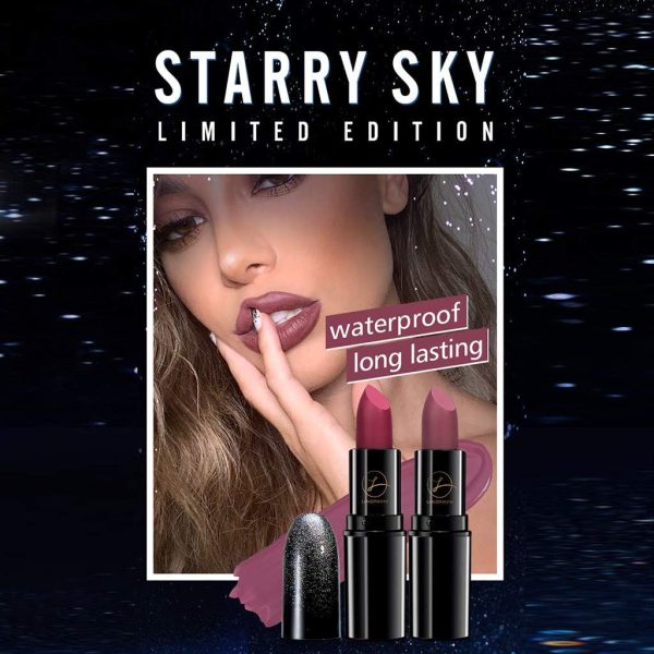 Mllkcao Matte Lipstick Long Lasting Starry Sky Nonstick Cup-4