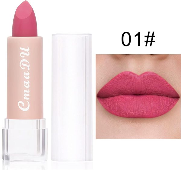 Mllkcao Matte Lipstick 15 Colors Nourishing Waterproof Lip-1