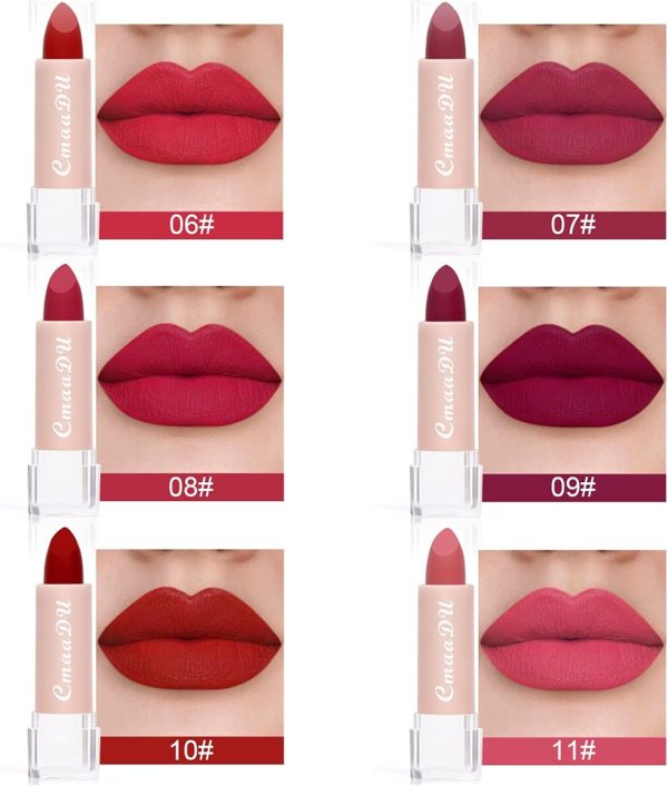 Mllkcao Matte Lipstick 15 Colors Nourishing Waterproof Lip-4