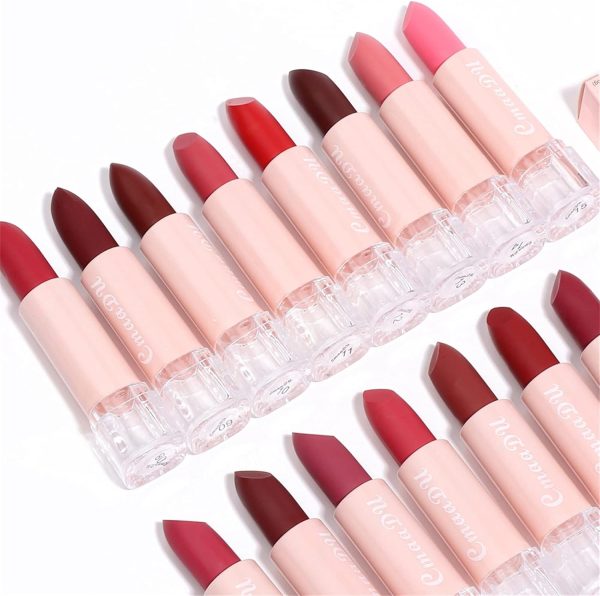 Mllkcao Matte Lipstick 15 Colors Nourishing Waterproof Lip-6