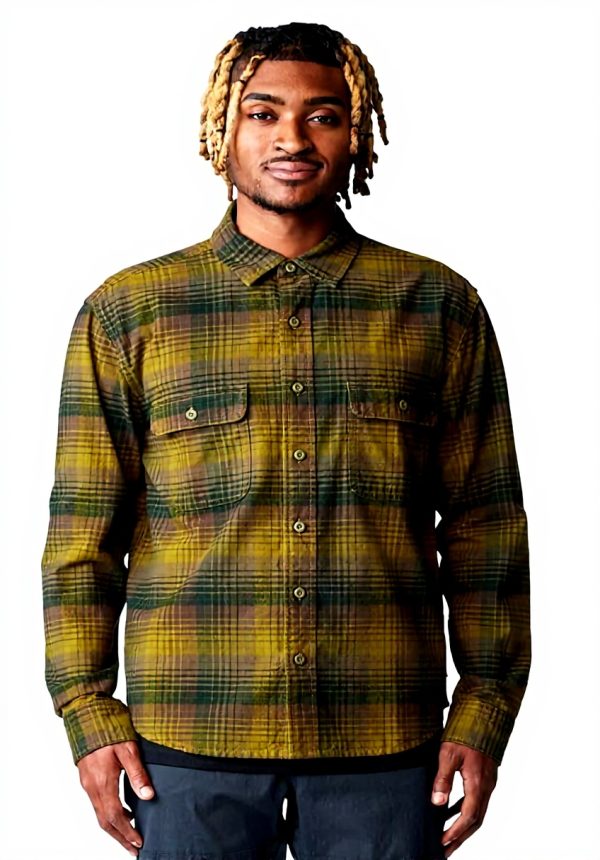Mens Flannel Shirt Mountain Hardwear Dusk Creek Green