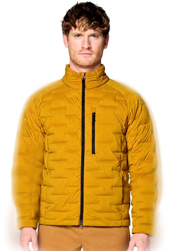Mens Stretchdown Jacket Mountain Hardwear Olive Gold Moon