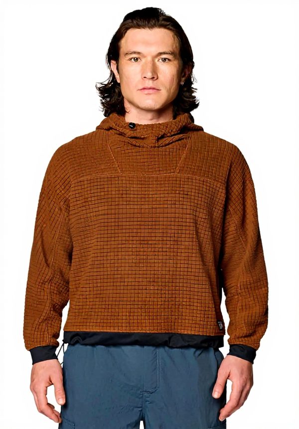 Mens Hooded Sweatshirt Mountain Hardwear Grid Fleece Hoody