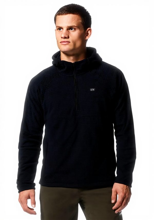 Mountain Hardwear Mens Summit Grid Hoody Black Medium