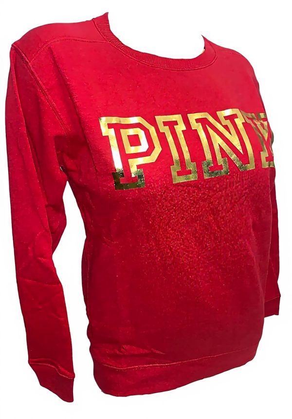 Pink Everyday Campus Lounge Sweatshirt Women Red XS