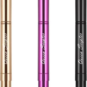 Retractable Dual End Lip Brush Queen Scepter Gold Purple-0