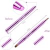 Retractable Dual End Lip Brush Queen Scepter Gold Purple-7