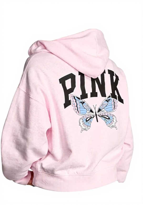 Victorias Secret Pink Hoodie Ivy Fleece Campus Full Zip