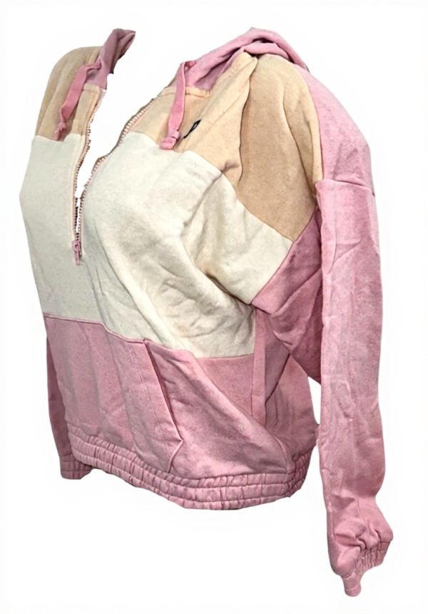 Victorias Secret Pink Hoodie Half Zip Oversize Fleece