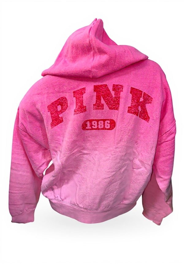 Victorias Secret Pink Hoodie Tie Dye Ivy Fleece Womens