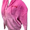 Victorias Secret Pink Hoodie Tie Dye Ivy Fleece Womens