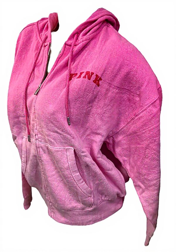 Victorias Secret Pink Hoodie Tie Dye Ivy Fleece Womens
