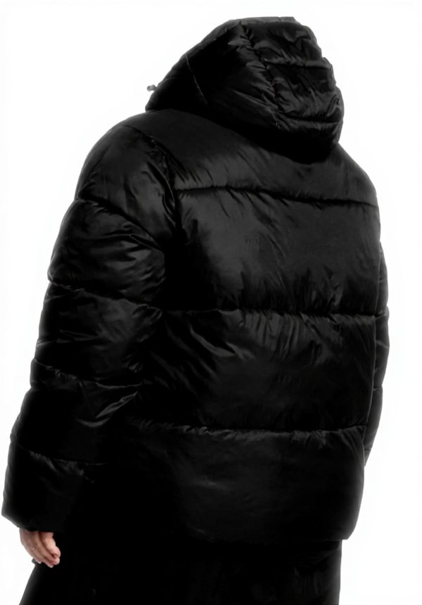 Victorias Secret Pink Puffer Hoodie Coat Black XL Warm