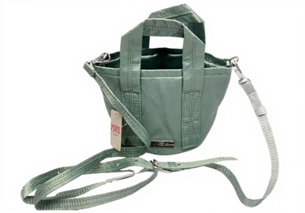 Victorias Secret Pink Mini Bucket Crossbody Bag Green XS