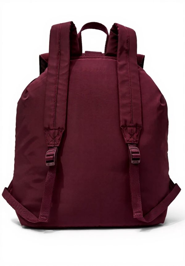 Victorias Secret Pink Nylon Cargo Backpack Maroon Women