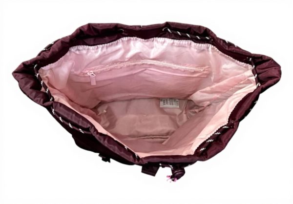 Victorias Secret Pink Nylon Cargo Backpack Maroon Women