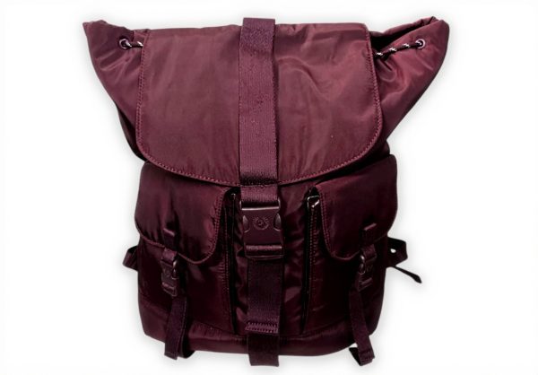 Victorias Secret Pink Nylon Cargo Backpack Maroon Women