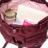 Victorias Secret Pink Nylon Cargo Backpack Maroon Women