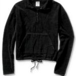 Victorias Secret Pink Polar Fleece Half Zip Red Sweater