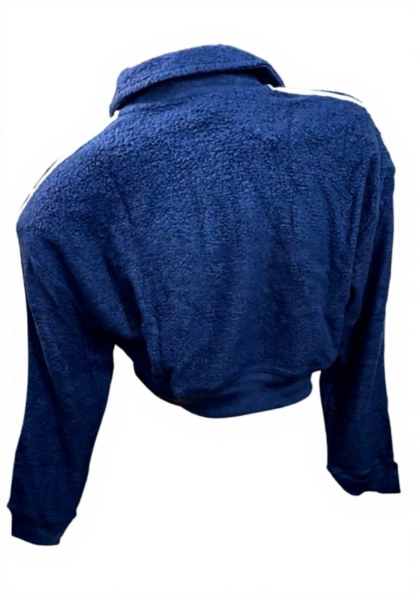 Victorias Secret Pink Reverse Fleece Cropped Polo